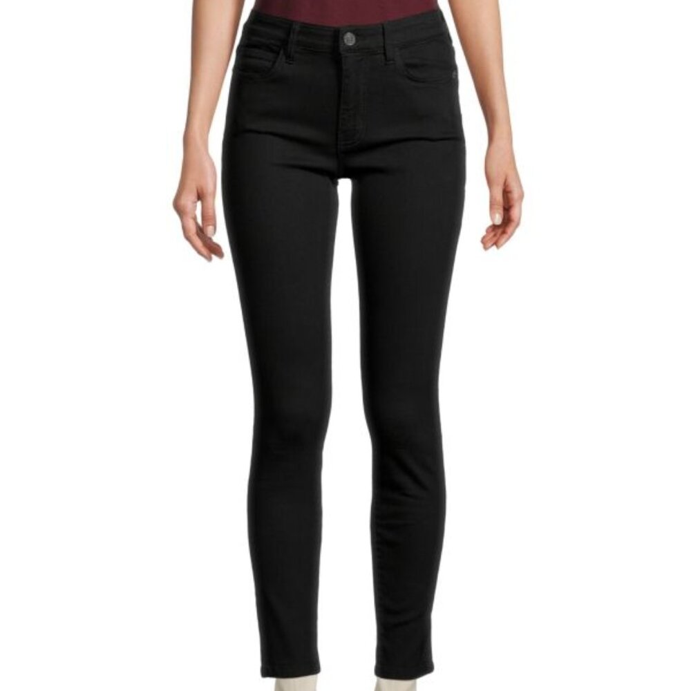 Current/Elliott The Original Stiletto High-Waist Ankle Jeans in Black, size 28